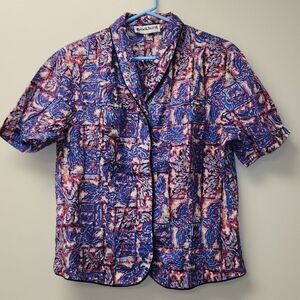 Vintage Hawaiian Airlines Stewardess Shirt XL